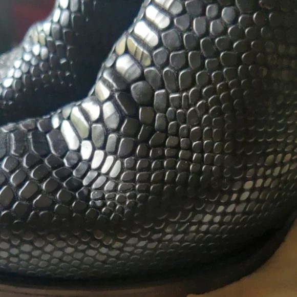 Freebird Miramar Black Textured Ankle Boots - Picture 3 of 16